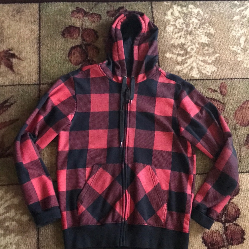 Buffalo plaid hoodie sweatshirt